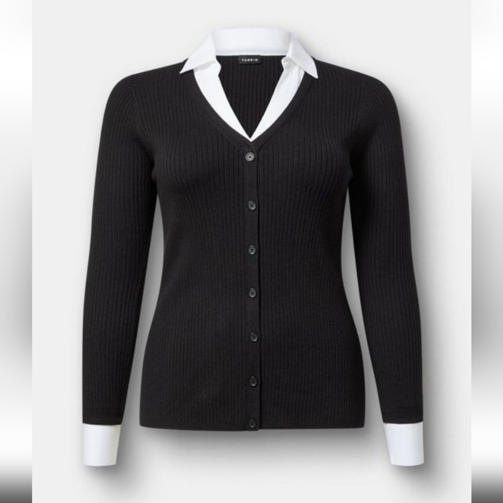 NWT Fitted Collared Pullover Sweater
